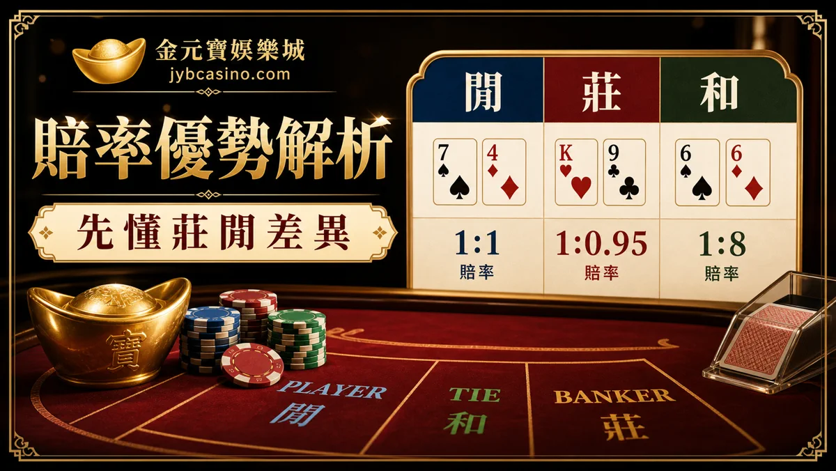 賠率優勢解析：先懂莊閒差異
