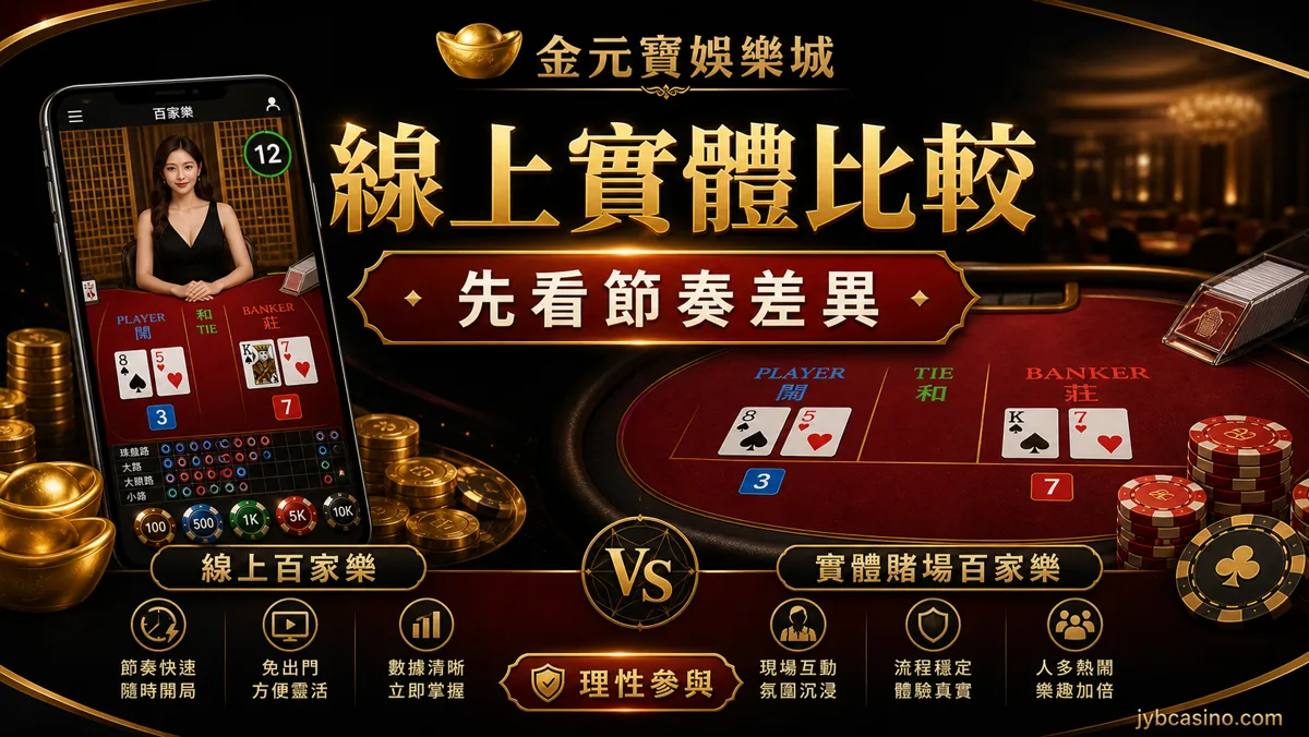 線上實體比較：先看節奏差異