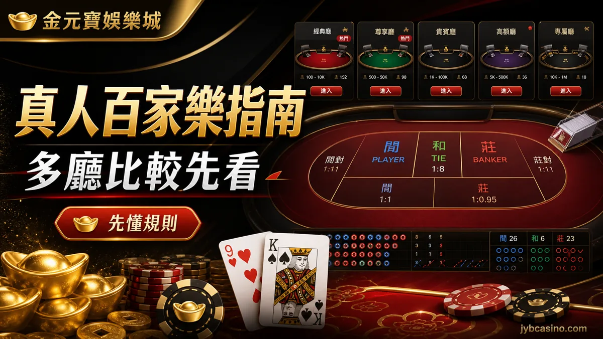 真人百家樂指南：多廳比較先看