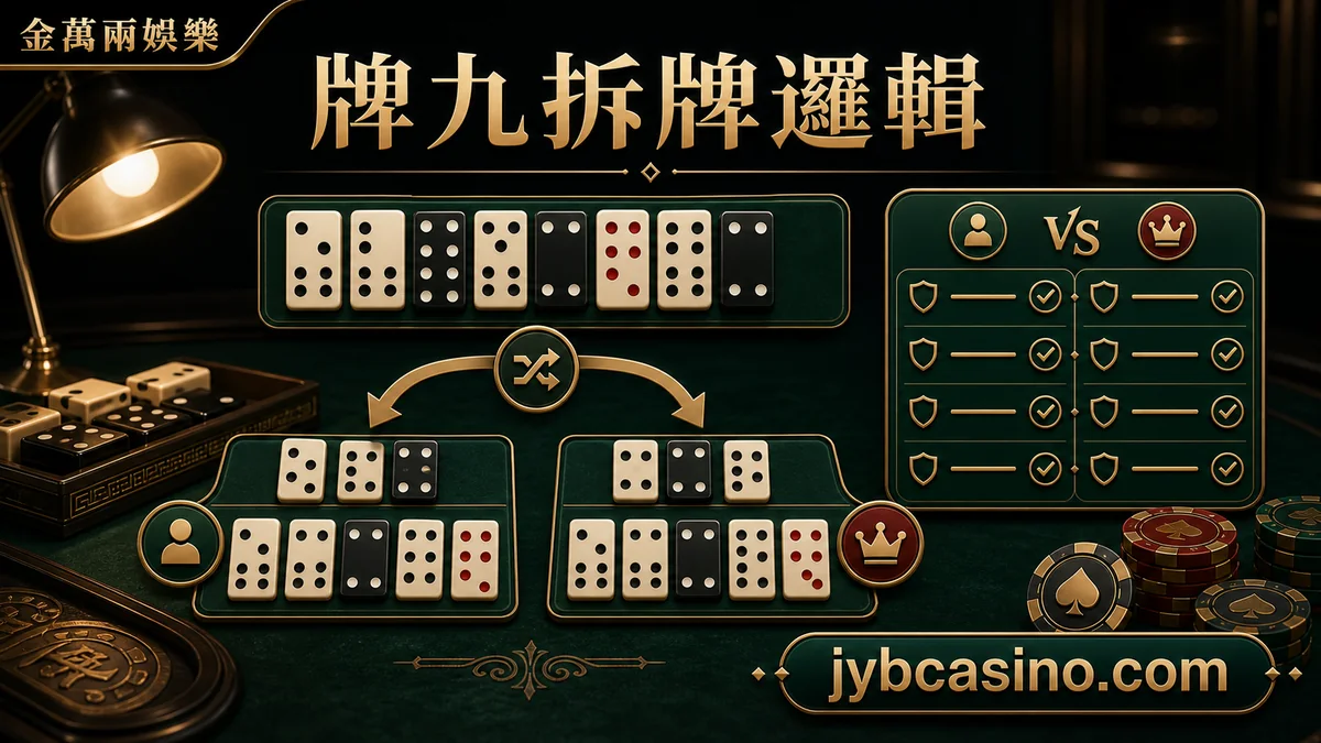 金萬兩娛樂 牌九拆牌邏輯，牌九拆牌與前後手判斷的文章插圖。