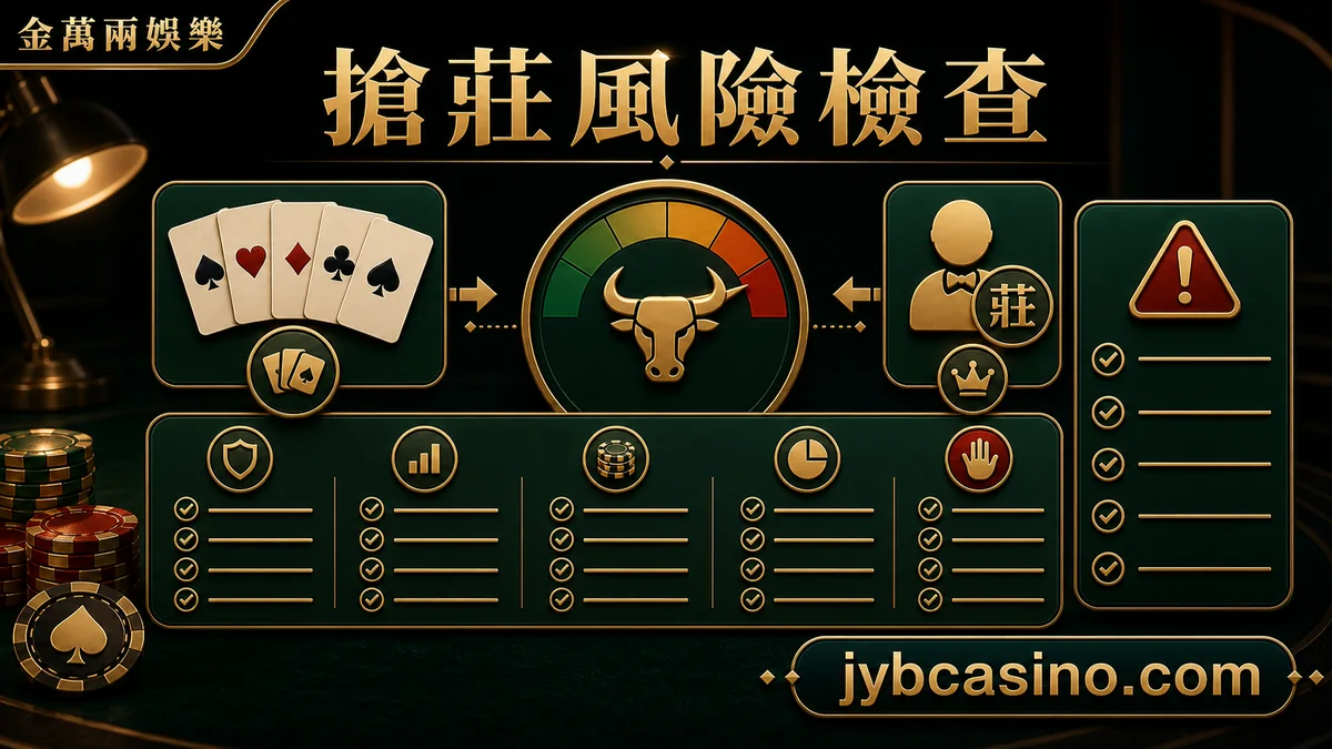 金萬兩娛樂 搶莊風險檢查，搶莊風險、倍率與預算檢查的文章插圖。