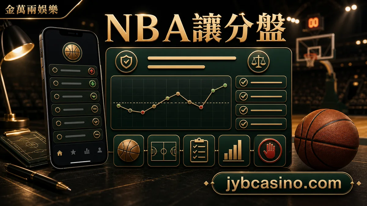 金萬兩娛樂 NBA讓分盤，NBA 讓分盤與盤口資訊的文章插圖。