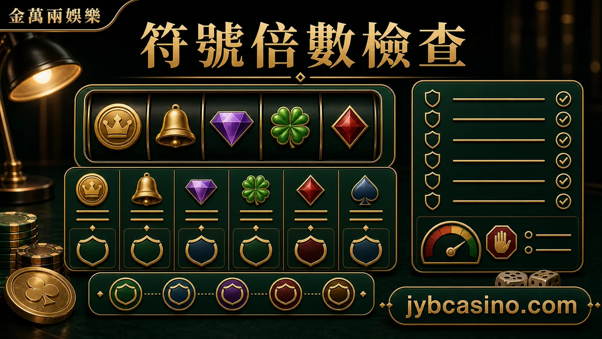 金萬兩娛樂 符號倍數檢查，符號、倍數與停手提醒的文章插圖。