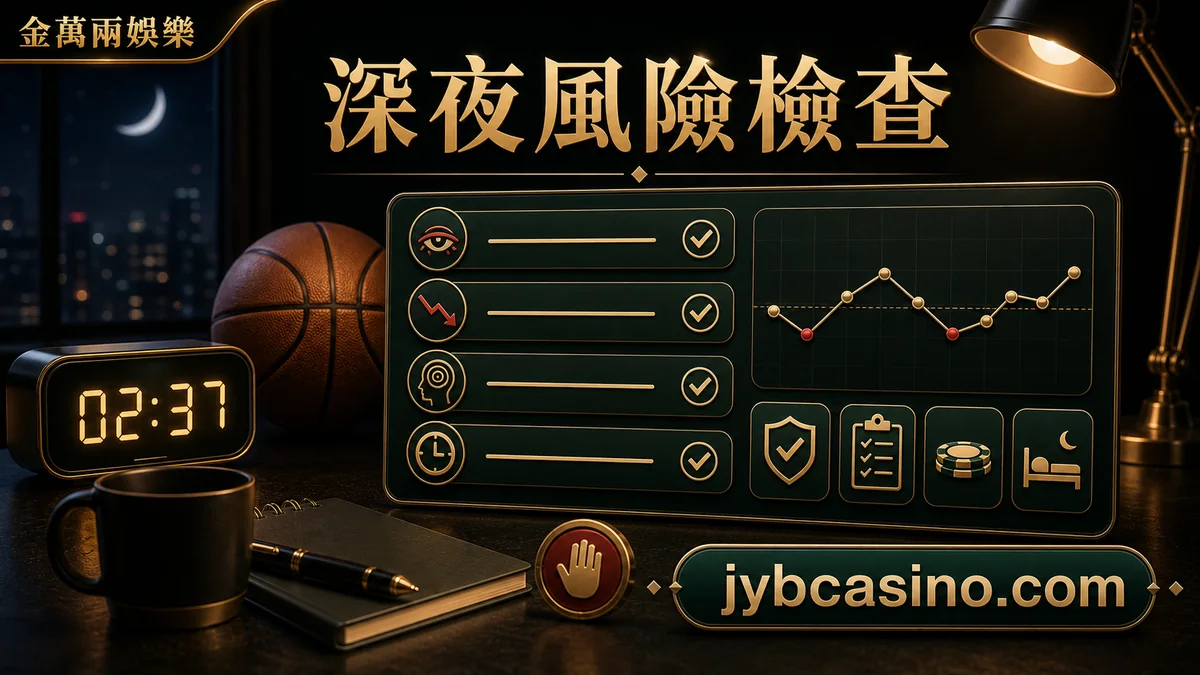 金萬兩娛樂 深夜風險檢查，深夜疲勞、情緒與追單風險的文章插圖。