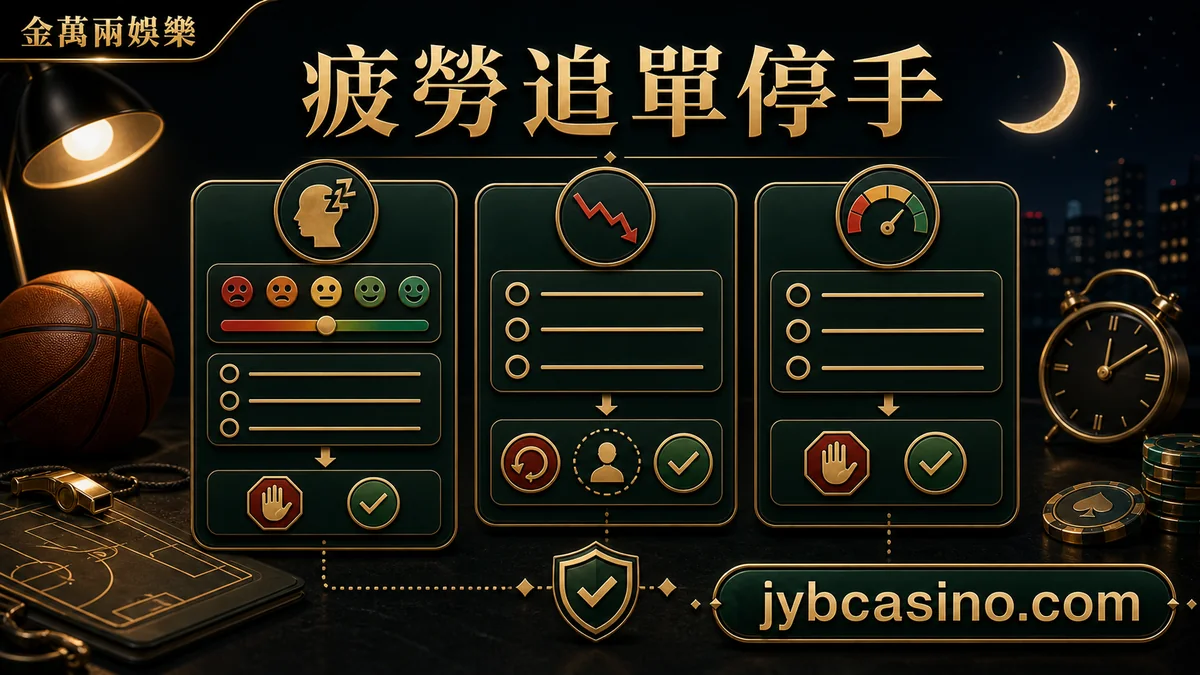 金萬兩娛樂 疲勞追單停手，疲勞狀態與停手提醒的文章插圖。